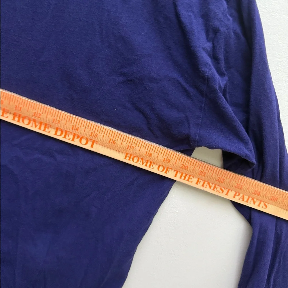 PINK Victorias Secret medium jersey shirt m Long Sleeve purple blue sequins - Picture 7 of 9